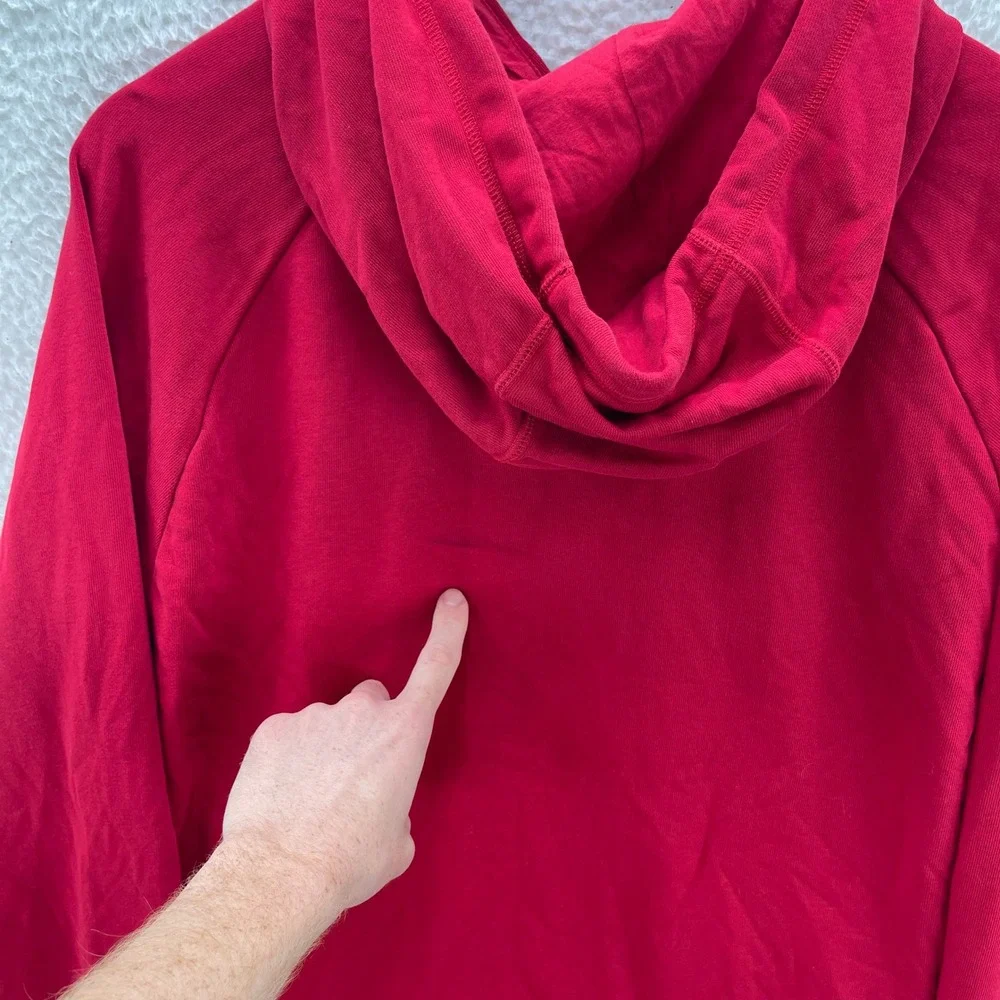 Jordan Hoodie Mens L Red Sweatshirt Jumpman Basketball Sports Gym Athleisure